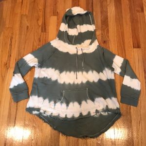 Vintage Havana tie dye heavy knit hoodie